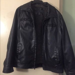 Calvin Klein faux leather jacket